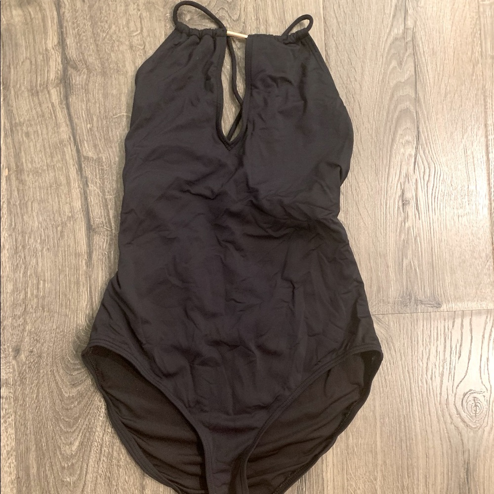 Black Michael Kors One Piece Bathing Suit